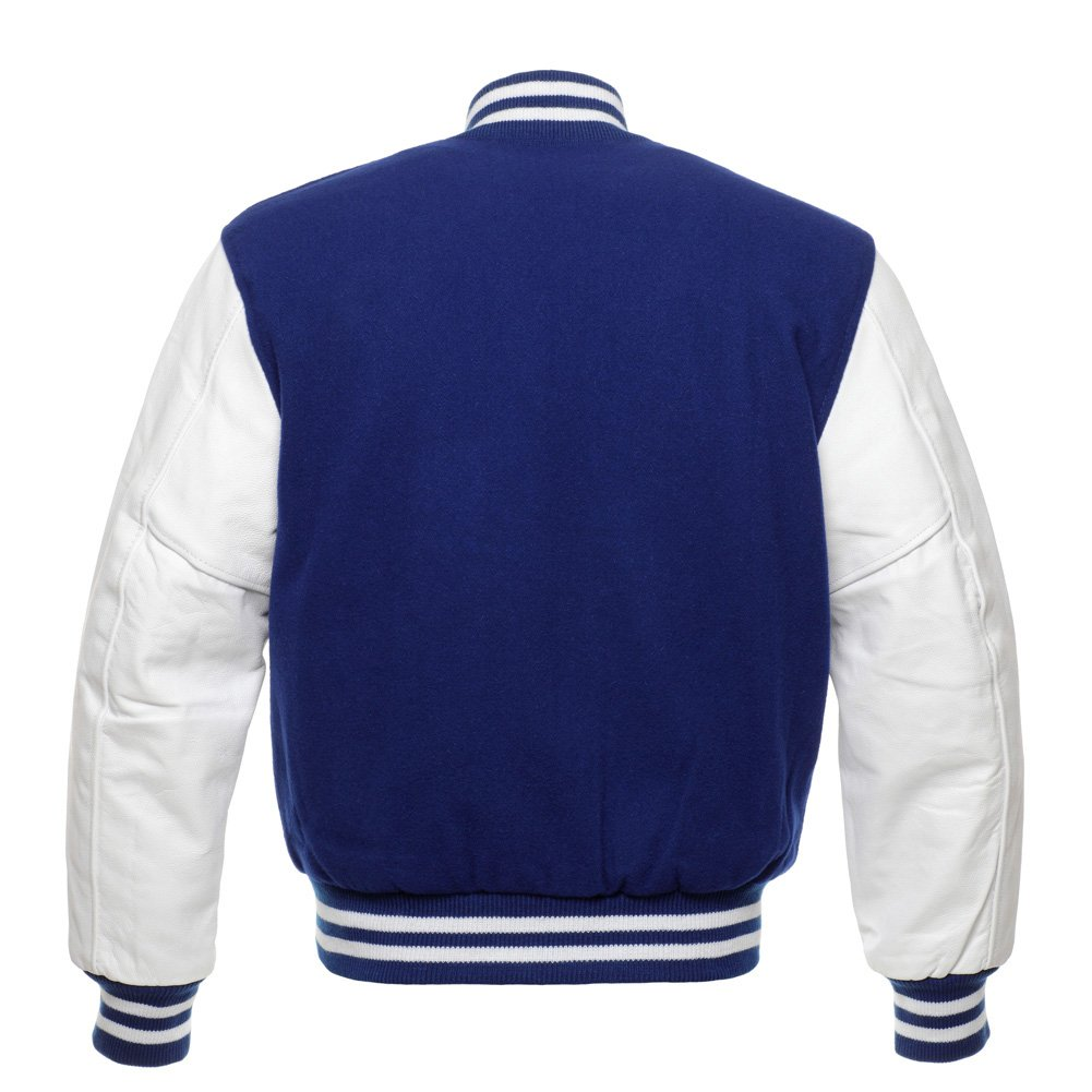 Premium Navy Blue Wool Varsity Jacket for Men – Classic Letterman Style | Winter Warm College Bomber Jacket
