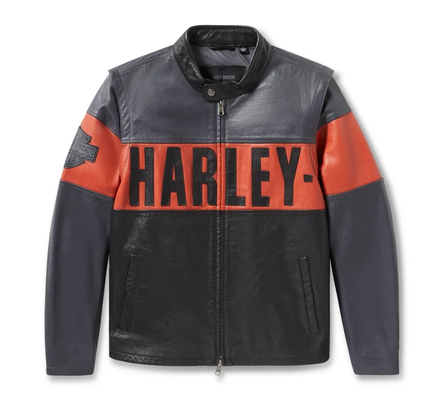 Men’s Essential Convertible Leather Jacket – 2-in-1 Moto Vest & Jacket | Gold Choice Official