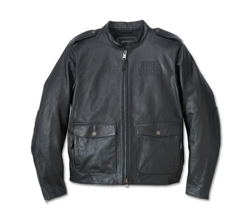 Men’s Captain’s Leather Jacket – H-D Flex Layering System Outer Shell | Gold Choice Official
