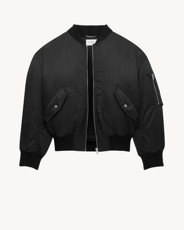 Men’s Water-Repellent Nylon Serge Bomber Jacket – Sleek Utility &amp; Modern Design | Gold Choice Official