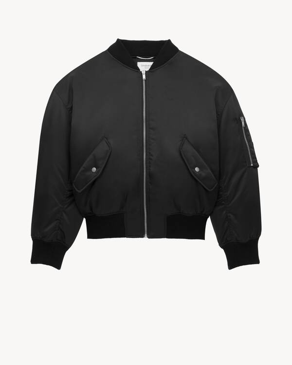 Men’s Water-Repellent Nylon Serge Bomber Jacket – Sleek Utility &amp; Modern Design | Gold Choice Official